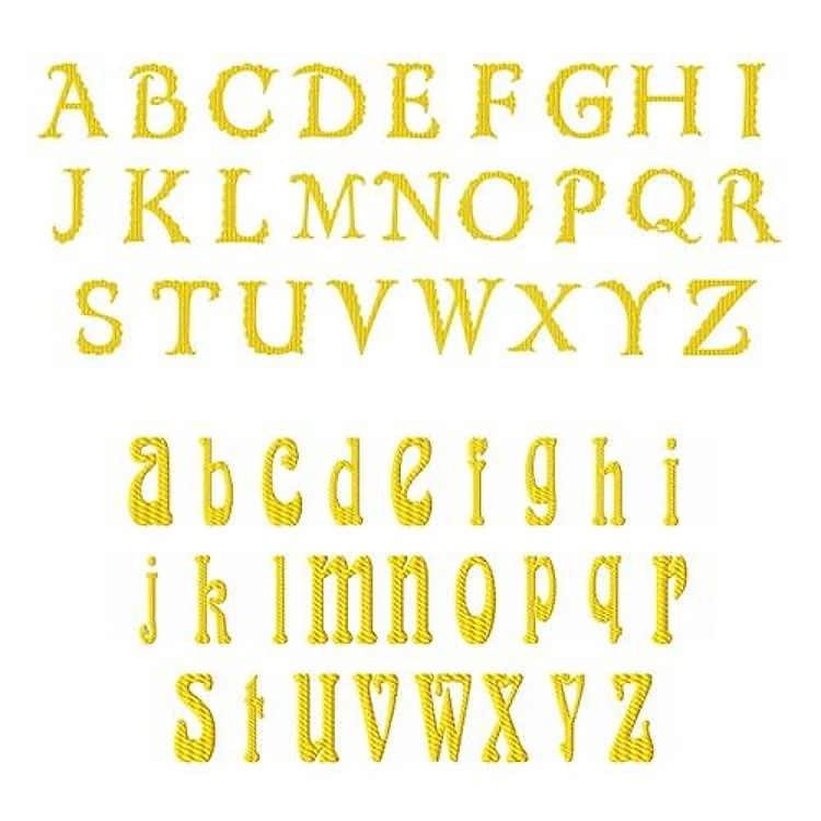 Flourish Font Embroidery Font - Decorative Outline Lettering - Home Format - PES, DST & 6 formats