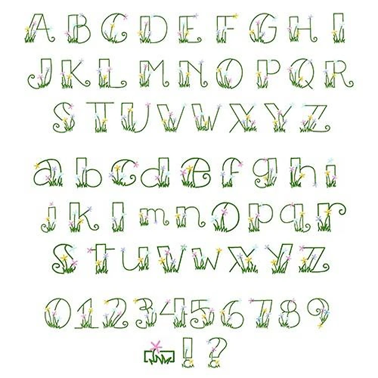 Flower Garden Font