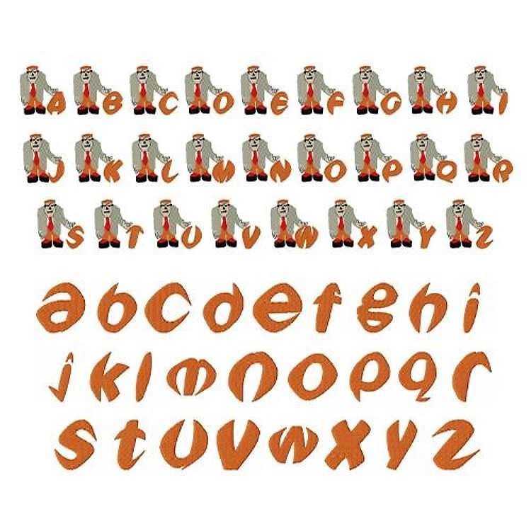 Frankenstein Font Embroidery Font - Decorative Halloween Lettering - PES, DST & 6 formats