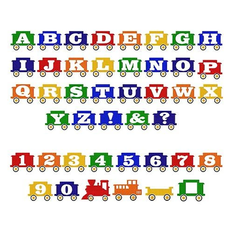 Grand Funk Railroad Alphabet Embroidery Font - Classic Block Letters - PES, DST & 6 formats
