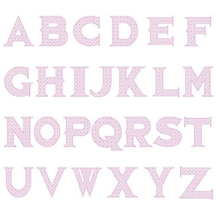 Lacy Letters Embroidery Font - Serif Style Lettering - Home Format - PES, DST & 6 formats