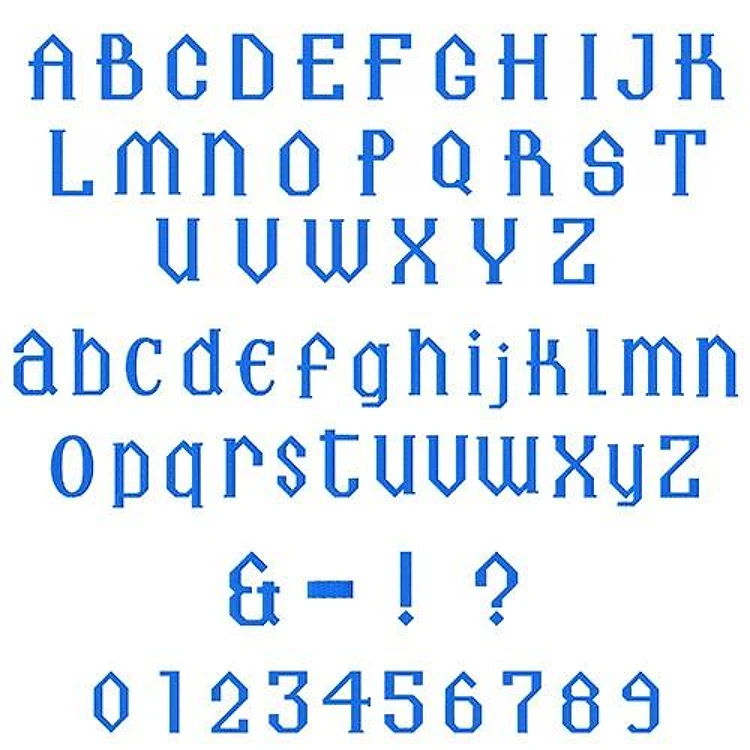 Landmark Font Embroidery Font - Decorative Lettering - PES, DST & 6 formats
