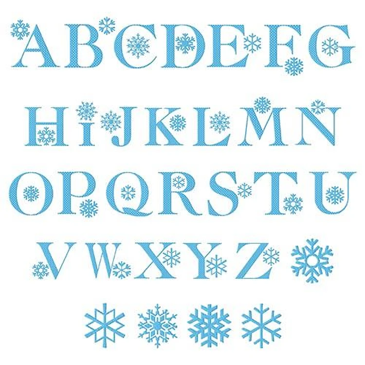 Snowflake Alphabet