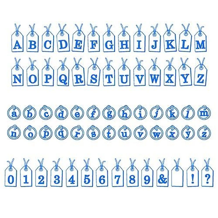 Tag Along Alphabet Embroidery Font - Playful Decorative Script Letters - PES, DST & 6 formats