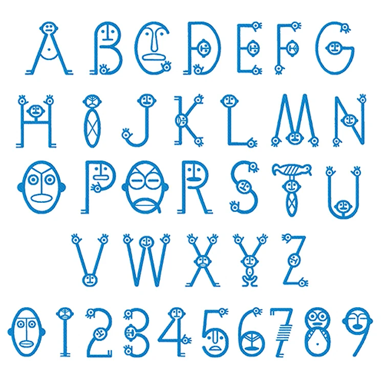 Tribal Font Embroidery Font - Tribal Decorative Letters - Home Format - PES, DST & 6 formats