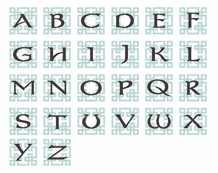 MODERN MONOGRAM Embrilliance Embroidery Font - Clean Monogram Lettering - BX font
