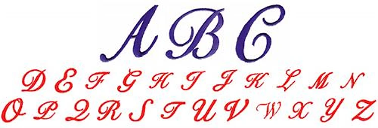 FREESTYLE SCRIPT Embrilliance Embroidery Font - Flowing Script Lettering - BX font
