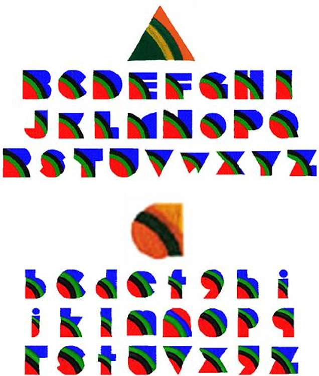 RAINBOW ALPHABET Embrilliance
