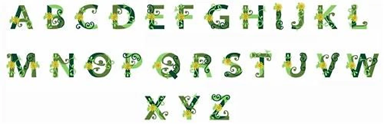 Gypsy Garden Embroidery Font - Floral Decorative Lettering - Home Format - PES, DST & 11 formats