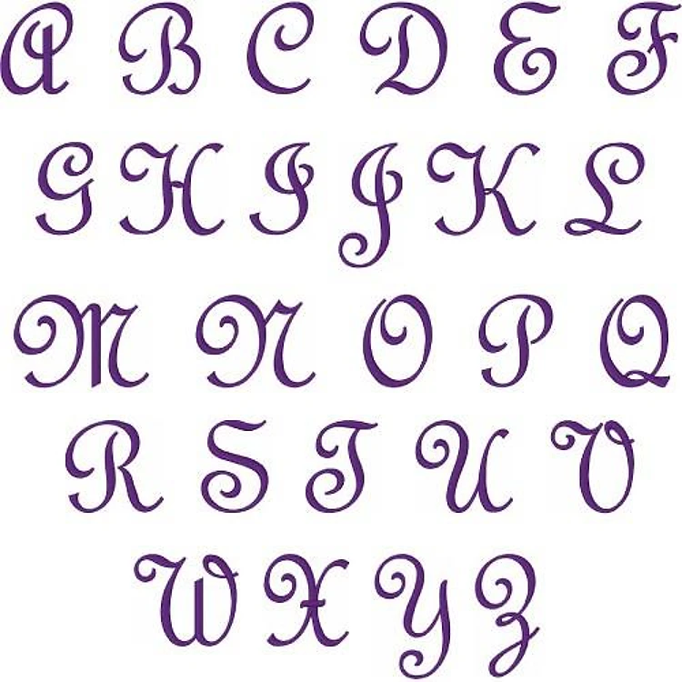Large Fancy Script