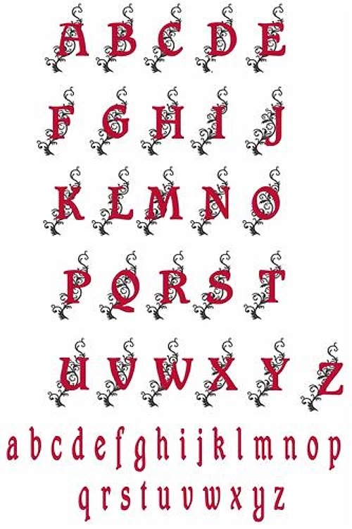 CLASSY SCROLL ALPHABET