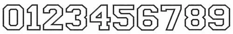 JERSEY APPLIQUE NUMERALS Embroidery Font - Bold Collegiate Applique Lettering - Home Format - PES, DST & 11 formats