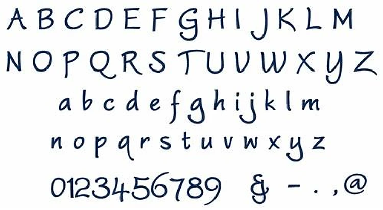 WORSTVELD FONT Embroidery Font - Casual Handwritten Style - PES, DST & 10 formats