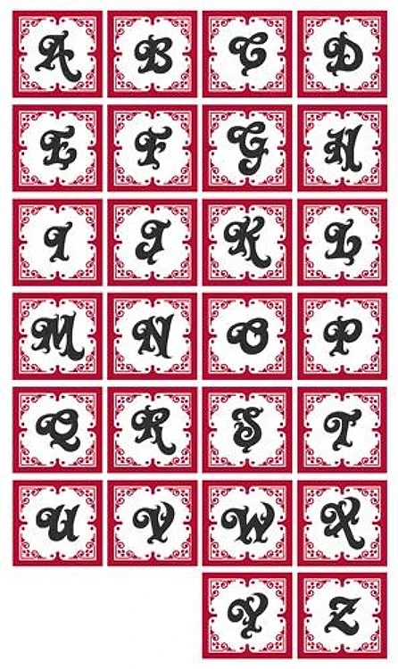 Big Bold Monogram Font Embroidery Font - Elegant Handwriting Monogram Lettering - PES, DST & 11 formats
