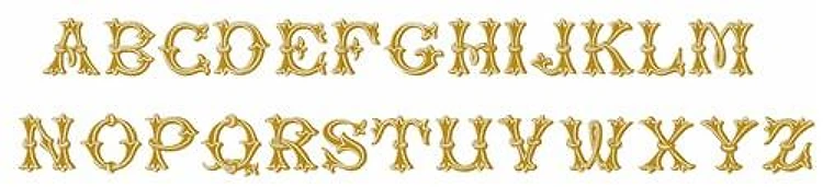Grand Initials Font Embroidery Font - Decorative Whimsical Lettering - Home Format - PES, DST & 11 formats