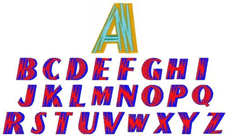 PARIS ALPHABET Embroidery Font - Bold Block Lettering - PES, DST & 7 formats
