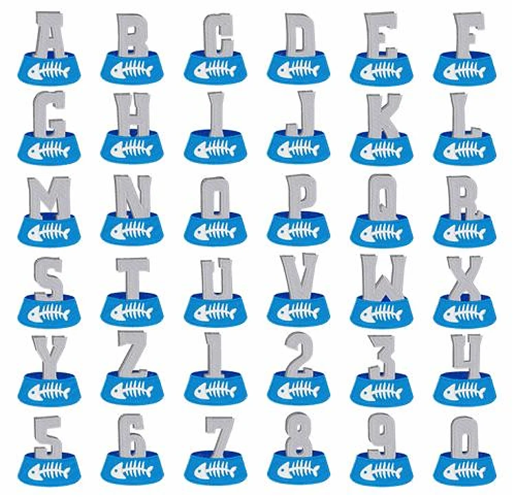 Cat Food Font Embroidery Font - Bold Block Lettering - Home Format - PES, DST & 11 formats