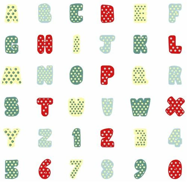 Pop Art Font Embroidery Font - Playful Decorative Applique Alphabet - PES, DST & 11 formats