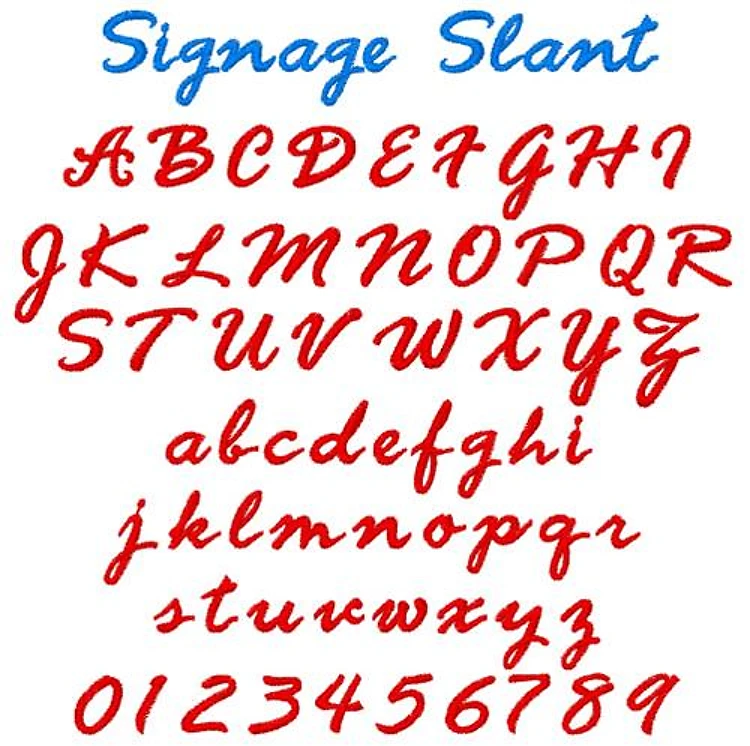 Signage Slant Embrilliance