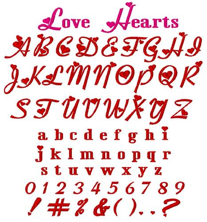 Love Hearts Embrilliance