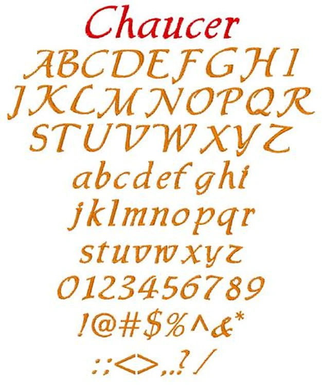 Chaucer Embrilliance