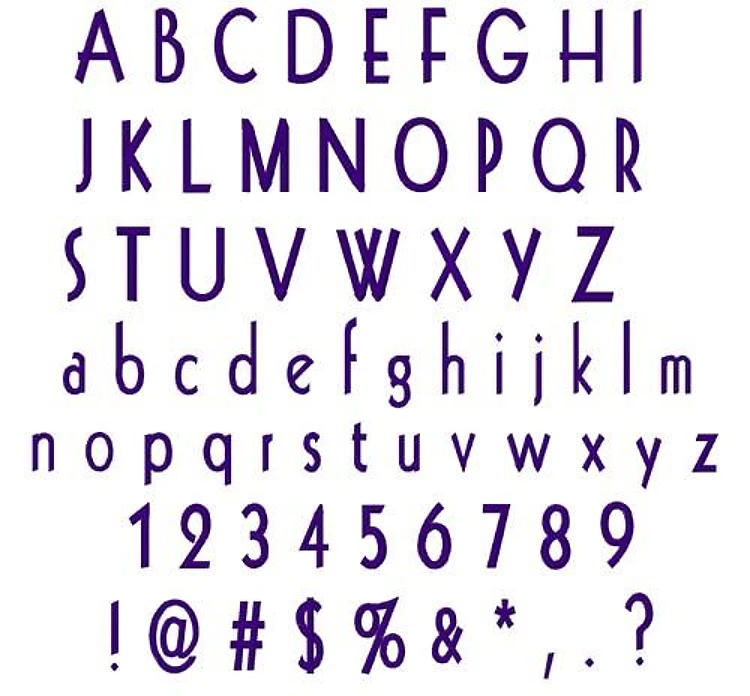 San Serifs Fonts Embroidery Font - Modern Clean Alphabet - Home Format - PES, DST & 9 formats