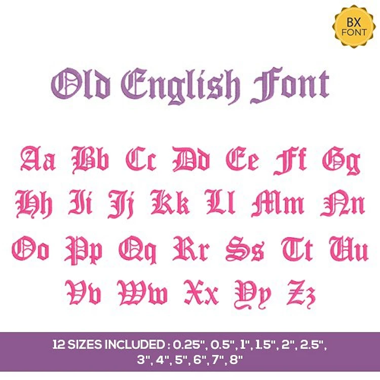 Old English Embrilliance