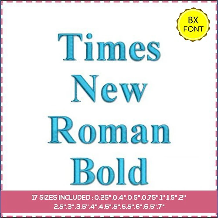 Times New Roman Bold Embrilliance