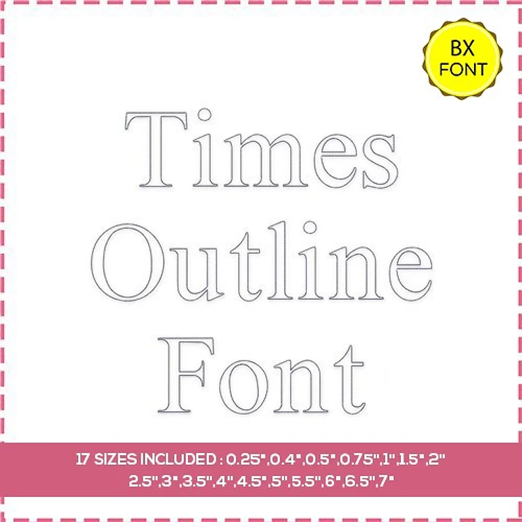 Times Outline Embrilliance