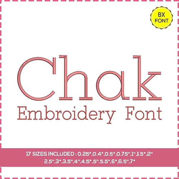 Chak Font Embrilliance