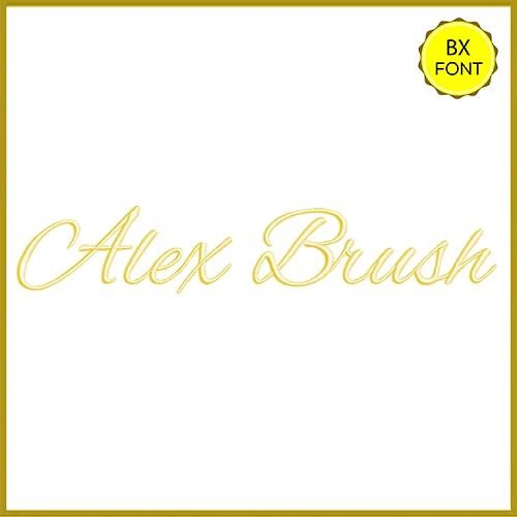 Alex Brush Embrilliance