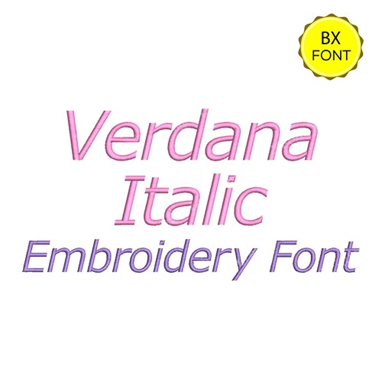 Verdana Italic Embrilliance