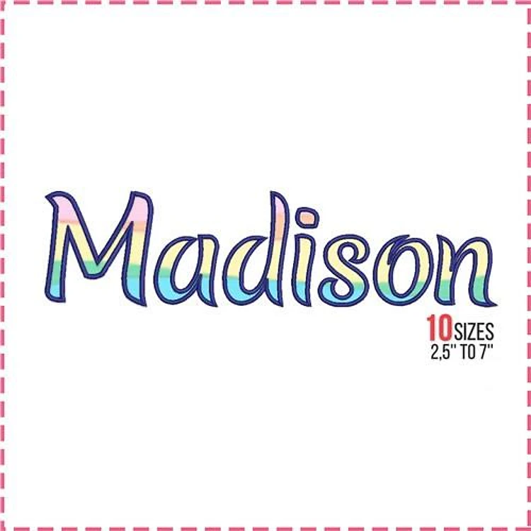Madison Applique Font