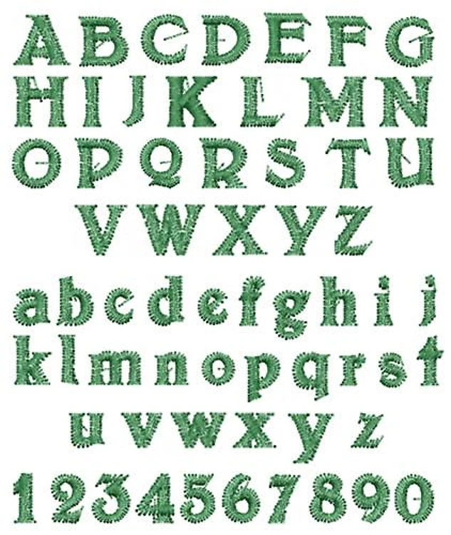 BOLTON Embrilliance Embroidery Font - Decorative Style with Playful Letters - BX font