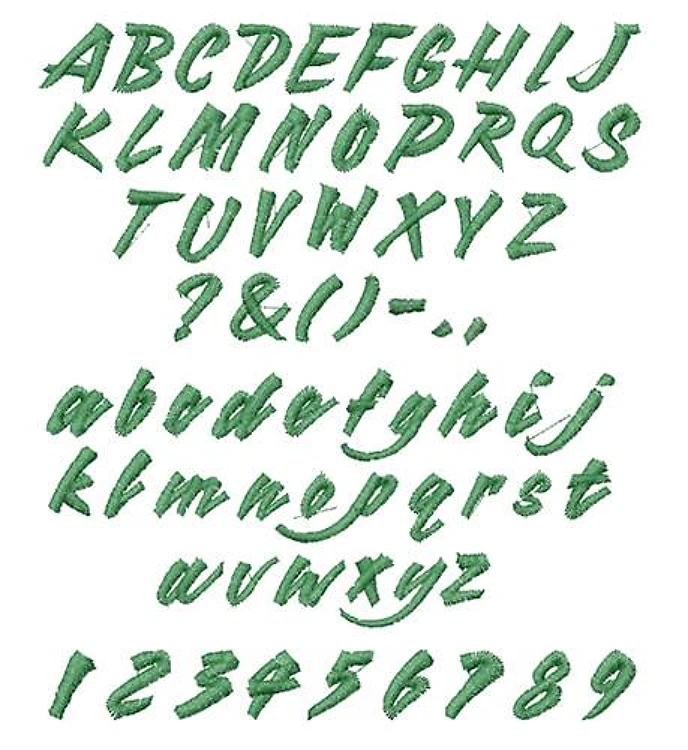 BIRMINGHAM SANS Embrilliance Embroidery Font - Flowing Script Lettering - BX font