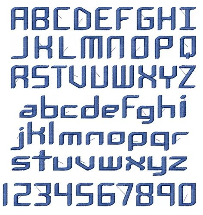 CHEMICAL REACTION Embroidery Font - Modern Script Lettering - PULSE