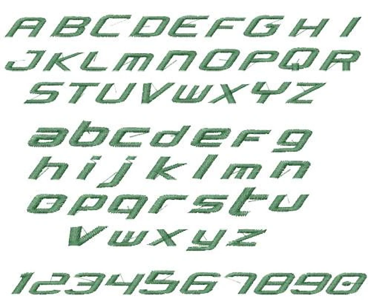 CONCIELIAN Embroidery Font - Stylized Lettering - PULSE