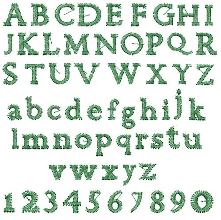 CHANTICLEER Embroidery Font - Playful Decorative Lettering - PULSE