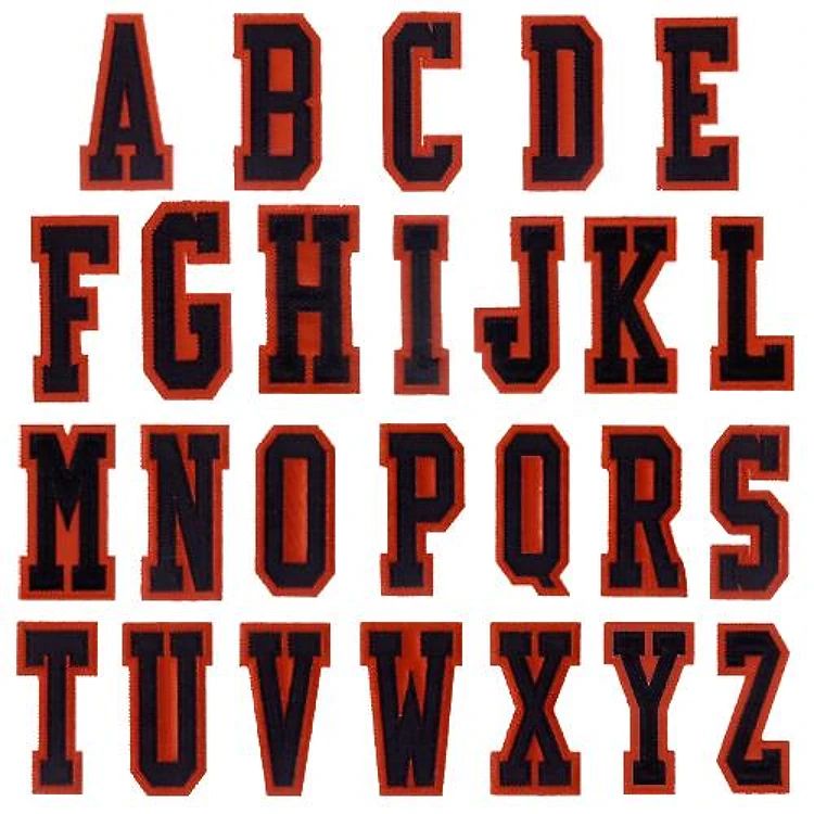 Athletic Applique Letters 2 color