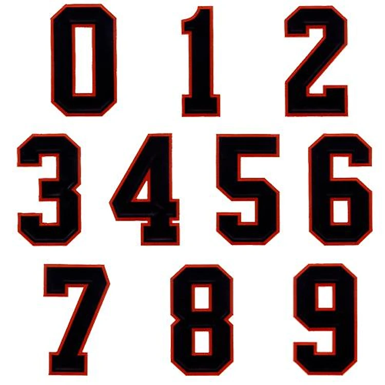 Athletic Applique Numbers 2 Color