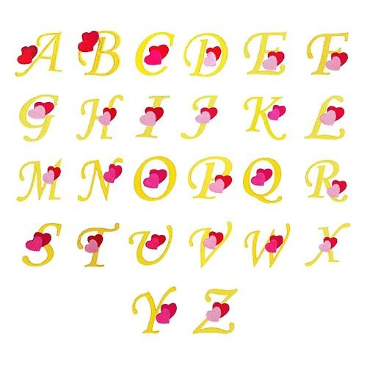 Valentine Heart Alpha Embroidery Font - Decorative Love Lettering - PES, DST & 6 formats