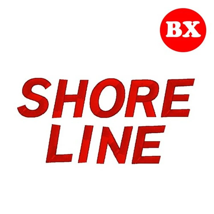 Shore Line Embrilliance Embroidery Font - Classic Block Style - BX font
