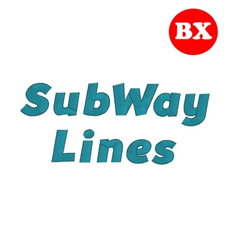 Subway Lines Embrilliance - Bold Playful Style - BX font