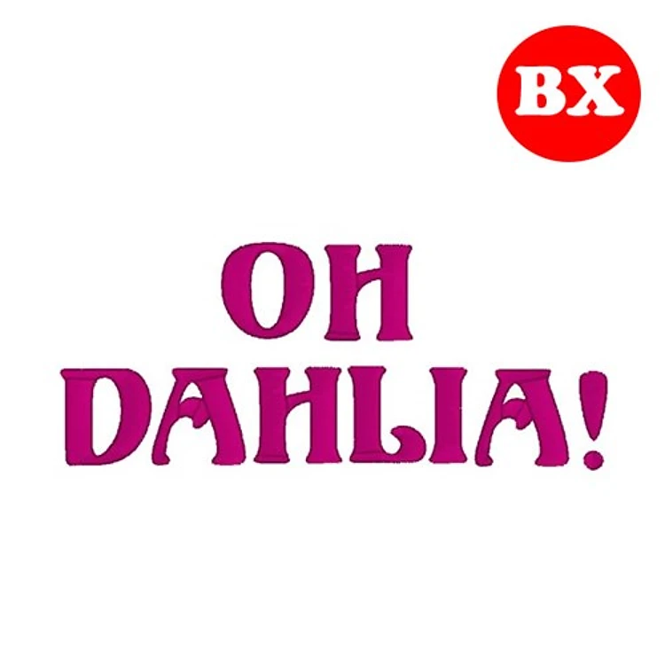 Oh Dahlia Embrilliance Embroidery Font - Bold Classic Block Lettering - BX font