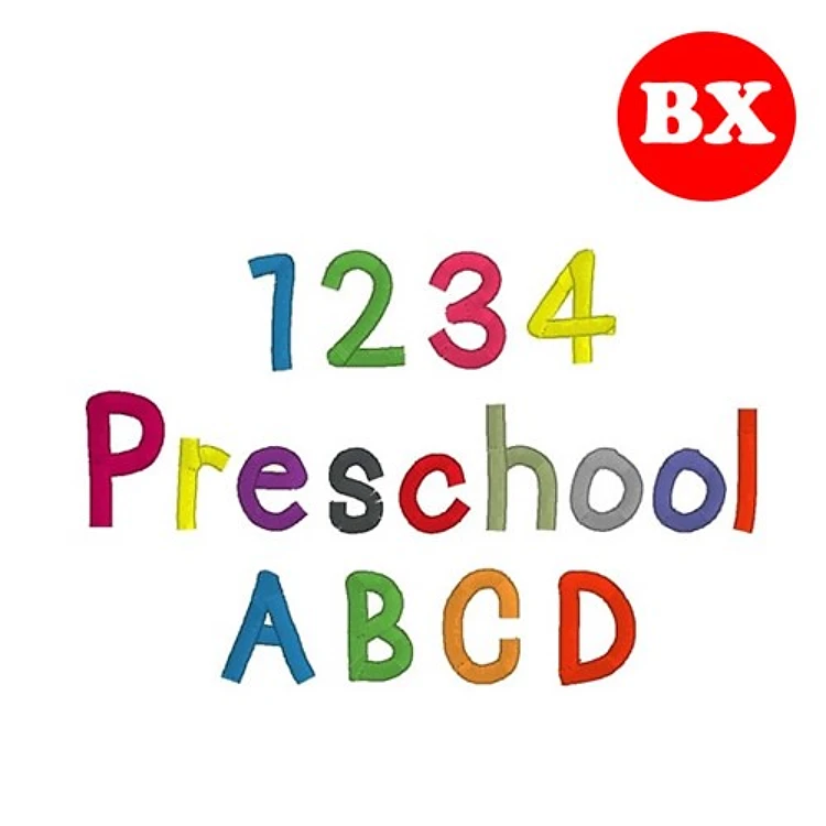 Preschool Font Embrilliance