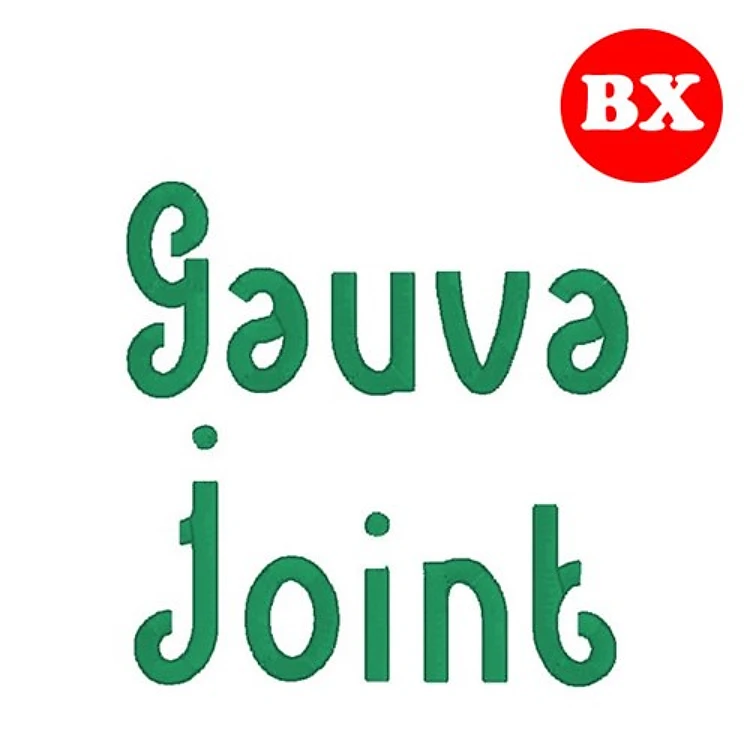 Gauva Joint Embrilliance Embroidery Font - Playful Decorative Lettering - BX font
