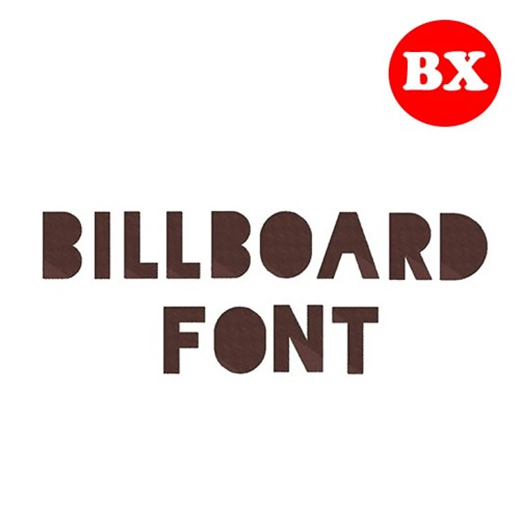 Billboard Font Embrilliance Embroidery Font - Bold Block Style Alphabet - BX font