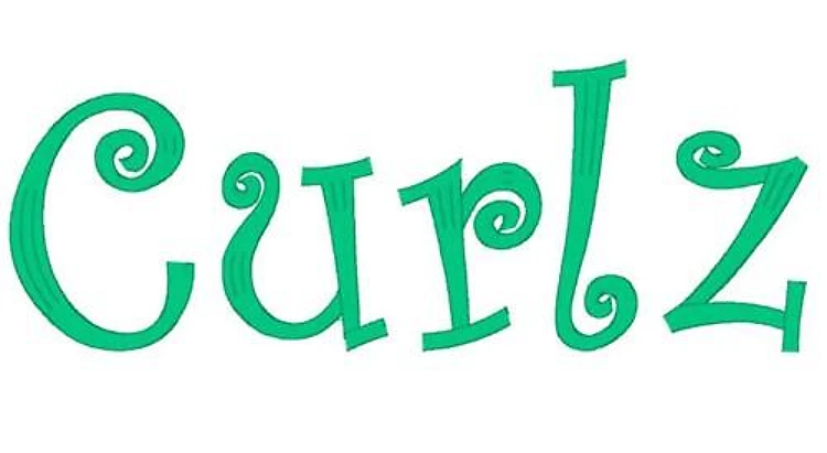Curlz Embroidery Font - Whimsical Decorative Letters - PES, DST & 9 formats