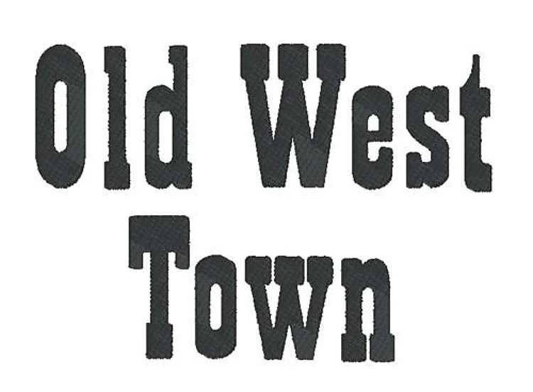 Old West Town Embroidery Font - Bold Western Slab Serif - PES, DST & 9 formats