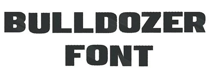 Bulldozer Embroidery Font - Bold Block Lettering - Home Format - PES, DST & 9 formats